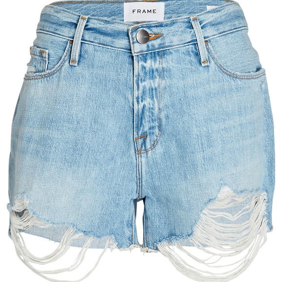 NWT Le Cut-off Denim Shorts FRAME